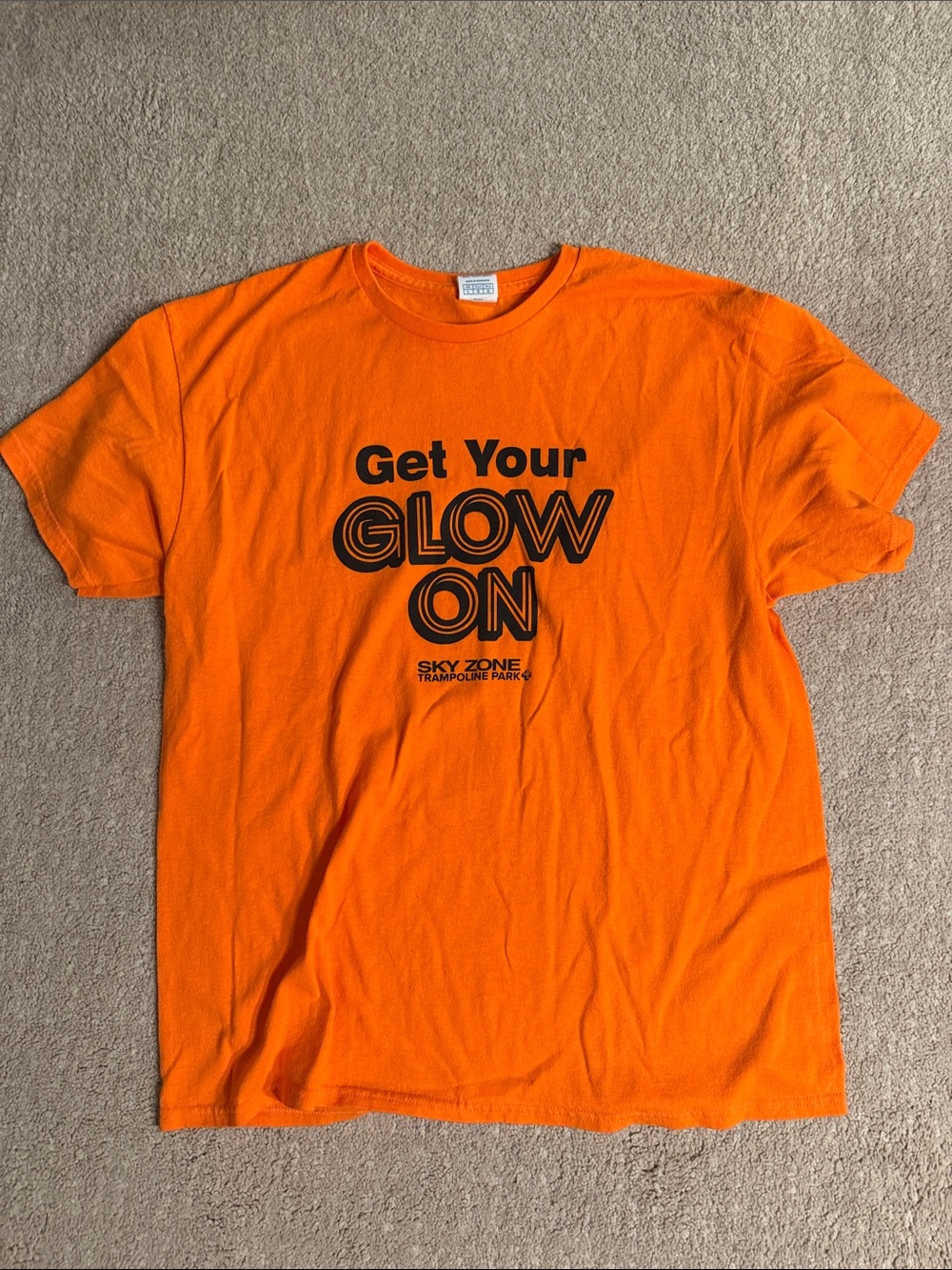 Orange 'Get Your Glow On' Graphic Tee